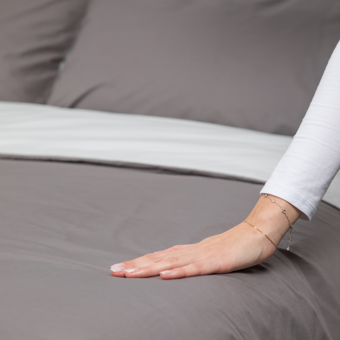 Ensemble housse de couette en percale biologique