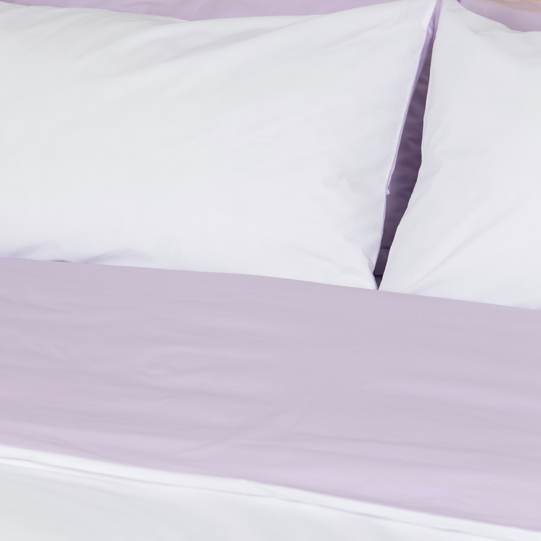 Ensemble housse de couette en percale biologique