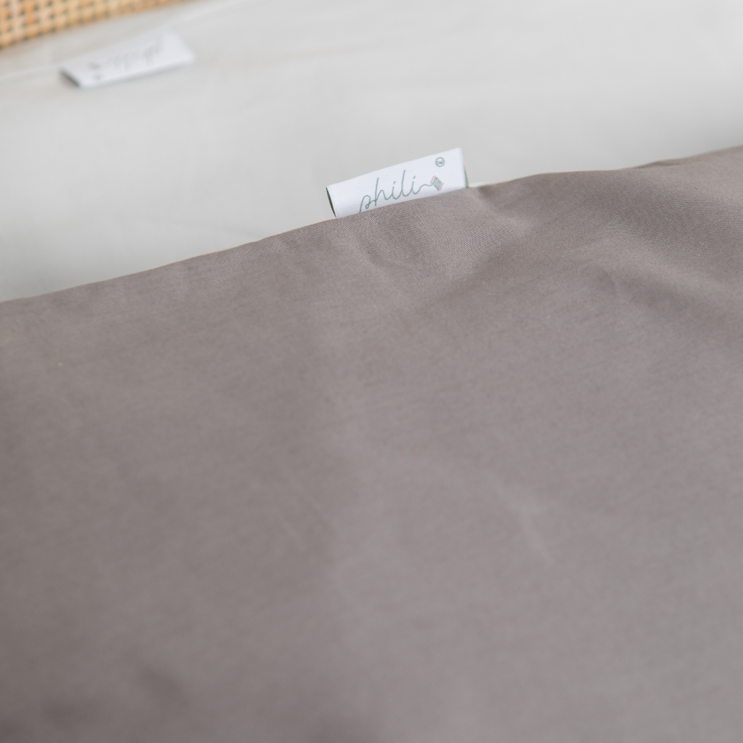 Ensemble housse de couette en percale biologique