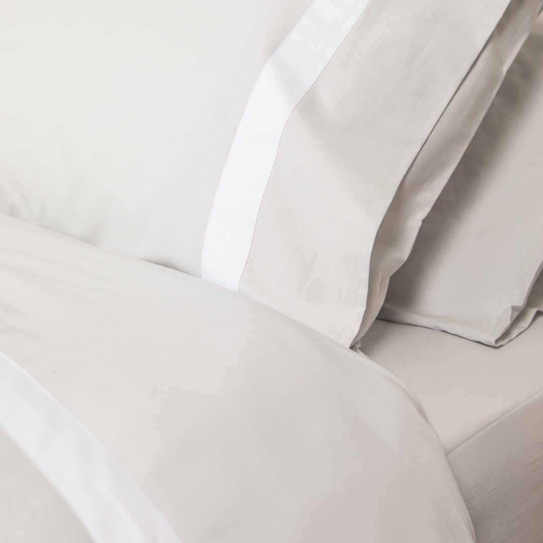 Ensemble housse de couette en percale biologique