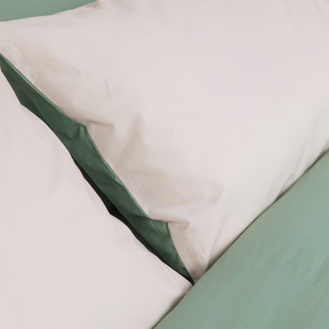 Ensemble housse de couette en percale biologique