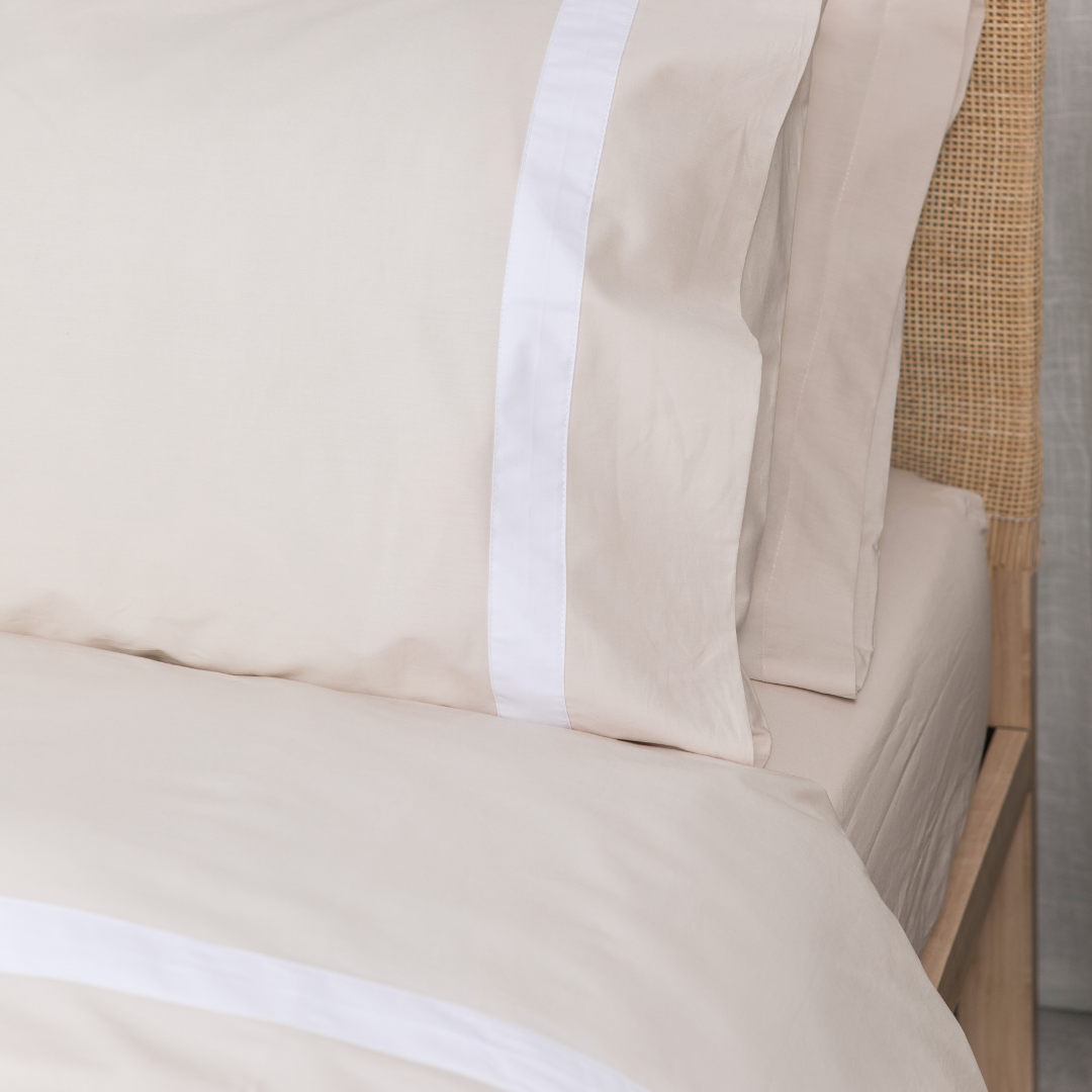 Ensemble housse de couette en percale biologique