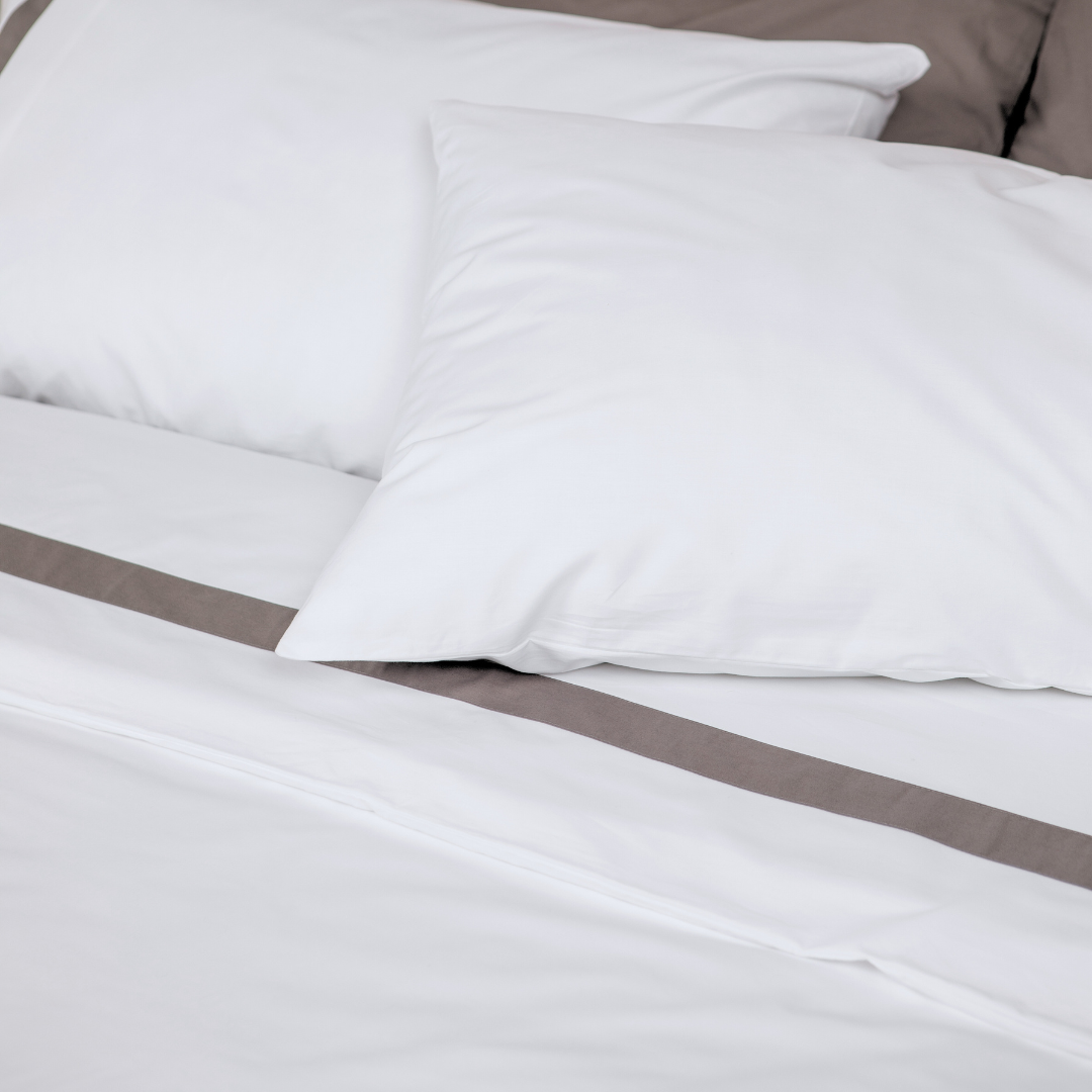 Ensemble housse de couette en percale biologique